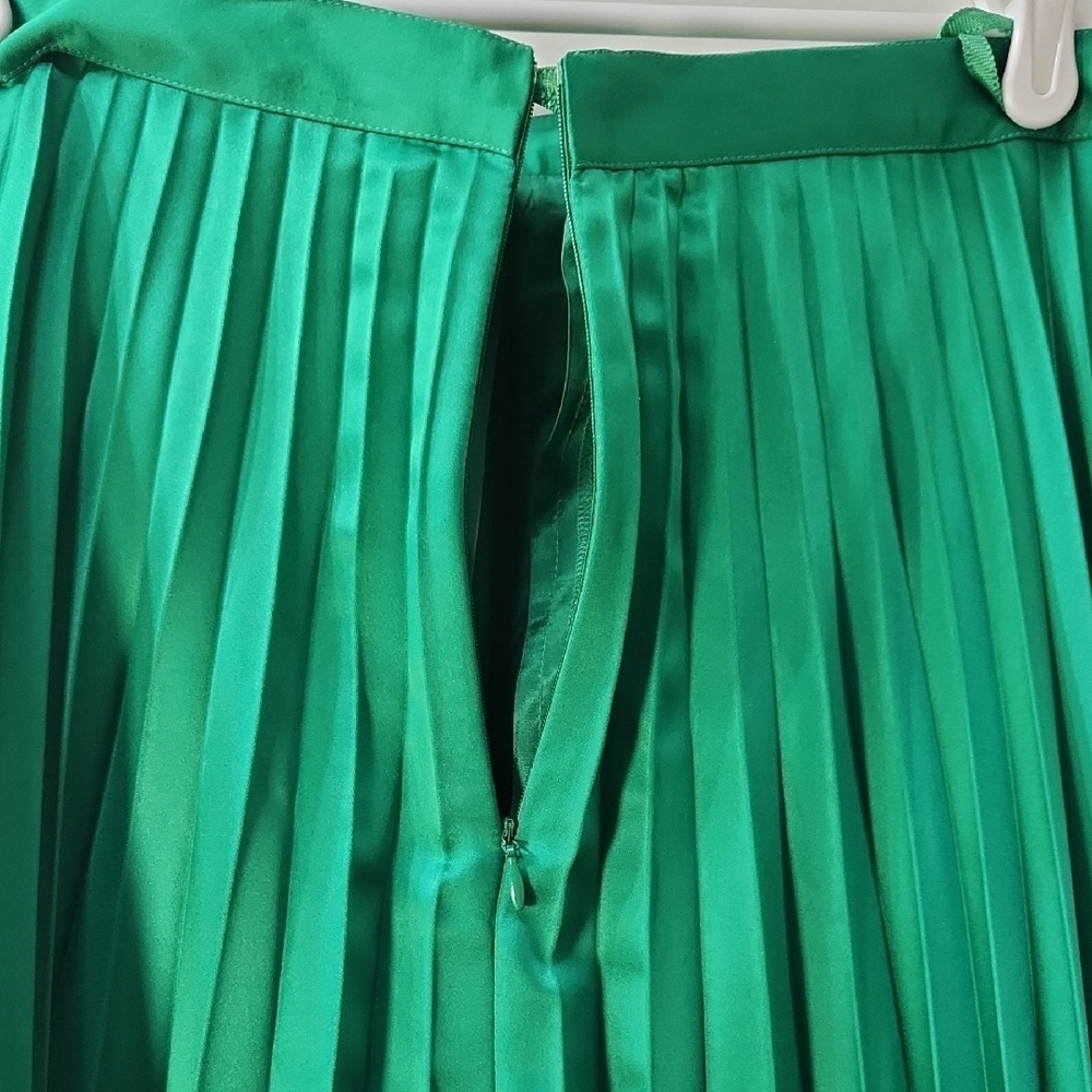 Vintage Dino Valiano Pleated Skirt Green Size 10 US / 44 Italy - Picture 8 of 10
